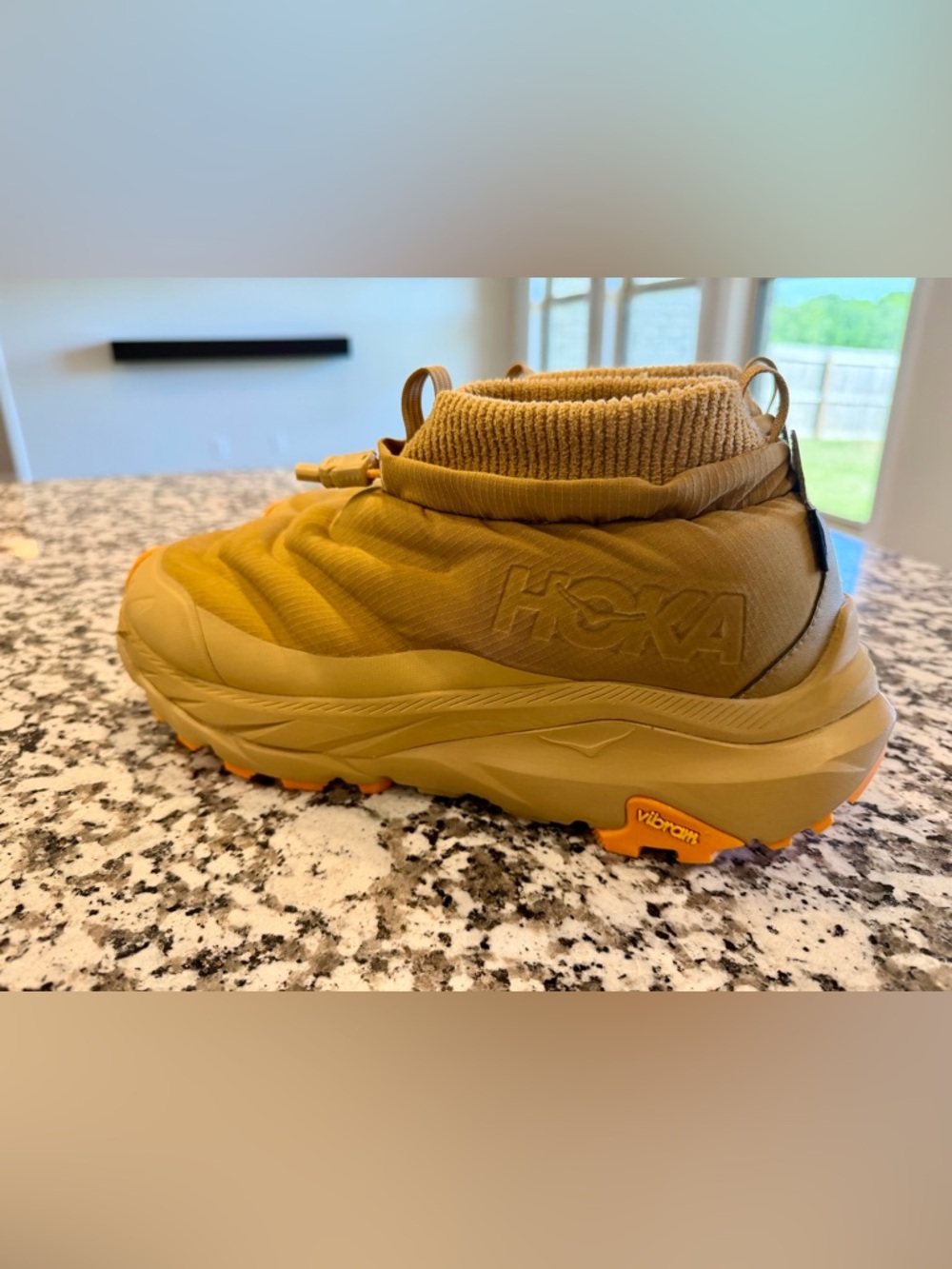 Hoka One One Men's Tan and Orange Rain & Snow Boots - Picture 5 of 15
